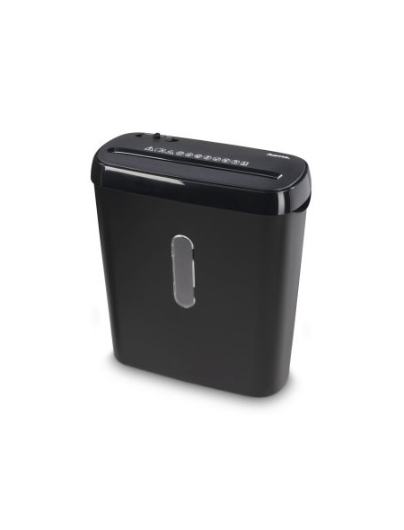 ÷ Destructora de papel hama basic s6 con cesto colector 6 hojas din a4 80g por uso seguridad p2