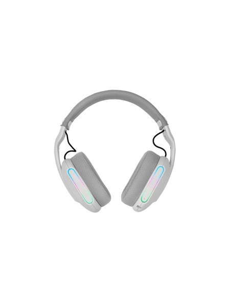 ÷ Headset bluetooth mars gaming mhwpro 7.1 tecnologia 3d bt 2.4ghz jack 3.5mm argb bat 40h blanco