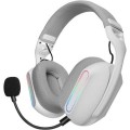 ÷ Headset bluetooth mars gaming mhwpro 7.1 tecnologia 3d bt 2.4ghz jack 3.5mm argb bat 40h blanco
