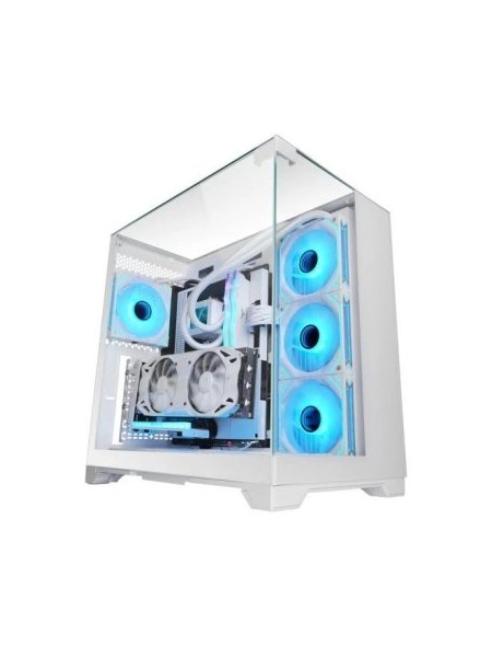 ÷ Caja atx semitorre gaming mars gaming mcvision triple cristal templado gpu 415mm 1x3.5 3x2.5 blanco