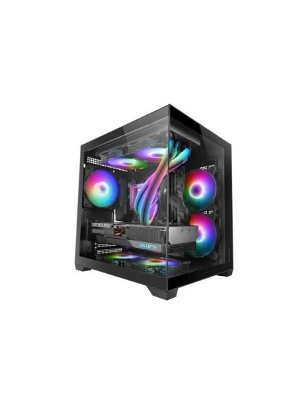 ÷ Caja microatx cube mars gaming mc-view2 negra cristal continuo gpu 330mm 1x3.5 3x2.5 