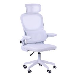 ÷ Silla ergonomica mars gaming mgcergoprowh malla transpirable soporte lumbar blanco