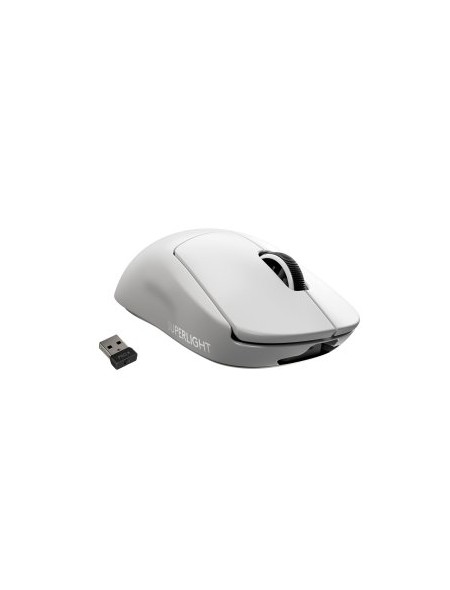 ÷ Mouse logitech gaming wireless pro x superlight color blanco p/n: 910-005942