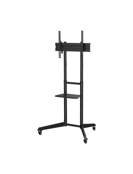 ÷ Aisens - soporte de suelo eco con rueda, bandeja para dvd para monitor/tv 50kg de 37-70, negro