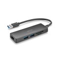 ÷ Hub  usb 3.0 ngs ihubreader  con lector de tarjeta sd y micro sd y 3 puertos usb 3,0 cable 190mm