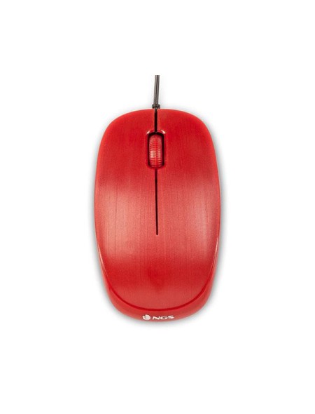 Raton USB Ngs Flame / Ambidiestro / 1000 Dpi / Rojo