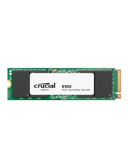 Disco duro SSD M.2 Nvme Pcie 4.0 Crucial E100 / 480 GB / M.2 2280 / 4.500 mbps / CT480E100SSD8