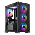 ÷ Caja microatx keep out xc-201 glass 1x3.5? 1x2.5? 1xusb2.0 1xusb3.0 gpu max 310mm lat cristal templa