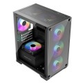 ÷ Caja microatx keep out xc-201 glass 1x3.5? 1x2.5? 1xusb2.0 1xusb3.0 gpu max 310mm lat cristal templa
