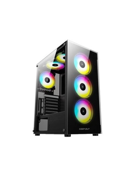 ÷ Caja microatx keep out xc-210 glass 1x3.5? 2x2.5? 1xusb2.0 1xusb3.0 gpu max 305mm latcristal templa