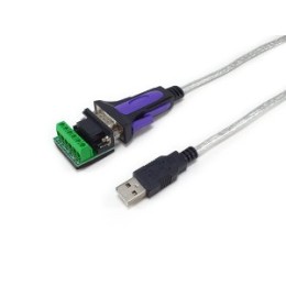 ÷ Cable usb 2.0 a serie r422/485 equip 1.5m inc. bloque terminales db9 windows 7/8/10/11 linux mac os