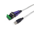 ÷ Cable usb 2.0 a serie r422/485 equip 1.5m inc. bloque terminales db9 windows 7/8/10/11 linux mac os