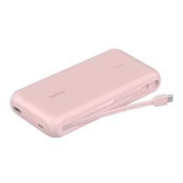 ÷ Powerbank belkin bpb024hqpk cable usb-c integrado rosa 20000 mah 1xusb-c 1xusb-a 30w