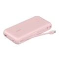 ÷ Powerbank belkin bpb024hqpk cable usb-c integrado rosa 20000 mah 1xusb-c 1xusb-a 30w