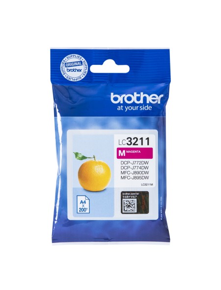 ÷ Tinta original brother lc3211m magenta 3ml