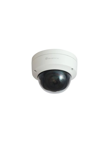 ÷ Camara exterior ip level one fcs-3403 gemini fija domo 4mp h.265 ip67 poe cms 