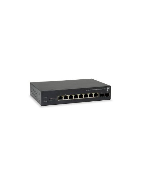 ÷ Switch semigestionable level one gep-1051 10p 8xgb poe 2xgb sfp 70w carcasa metalica 