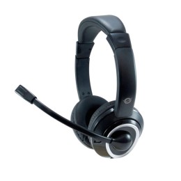 ÷ Headset usb conceptronic polona01b mic control volumen 2m negro blanco