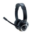 ÷ Headset conceptronic polona usb microfono flexible control de volumen color negro / blanco