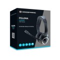 ÷ Headset conceptronic polona usb microfono flexible control de volumen color negro / blanco