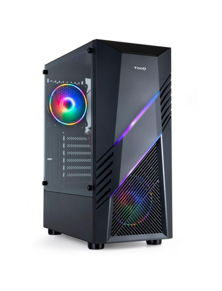 Caja Semitorre Gaming Biohazard ATX / MATX / RGB Led / Tooq / Negra TQGCC102-B