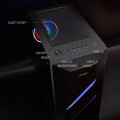 Caja Semitorre Gaming Biohazard ATX / MATX / RGB Led / Tooq / Negra TQGCC102-B