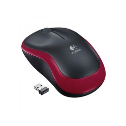 ÷ Mouse logitech wireless m185 red p/n:910-002237