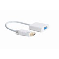 Adaptador DisplayPort a VGA Tipo B / Blanco / Cablexpert a-dpm-VGAf-02-W