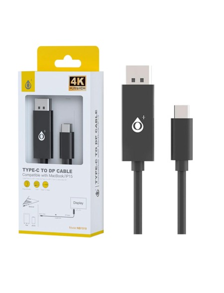 Cable Type-C a Displayport M/M / 1.8m/ 4K / NB1518 / ONE+