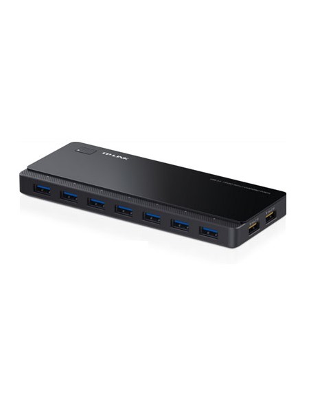 ÷ Hub usb 3.0 tp-link uh720 usb 3.0 7 puertos + 2 puertos de carga dise?o escritorio con adptador de c