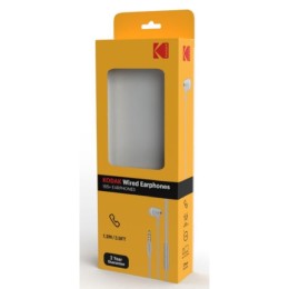 ÷ Auricular intrauditivos kodak 165+ con microfono silicona blancos