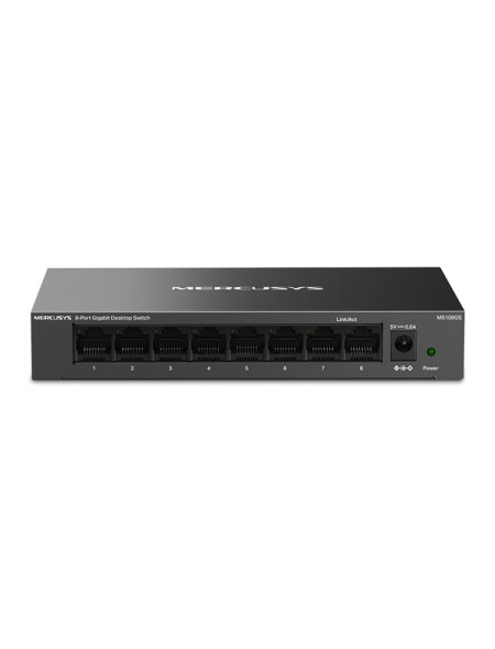 ÷ Switch no gestionable mercusys ms108gs 8p 10/100/1000 ethernet mini desktop carcasa metalica