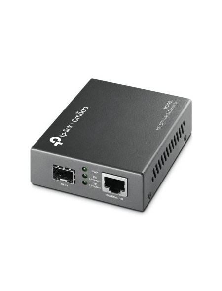 ÷ Convertidor fibra tp-link mc420l omada rj45 10gb a ranura sfp+ giga minigbic montaje en chasis