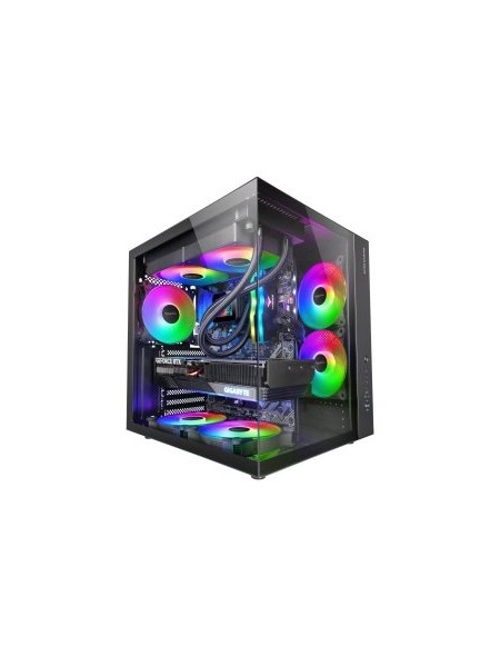 ÷ Caja atx cube mars gaming mcvone negra cristal continuo gpu 334mm 1x3.5 2x2.5 