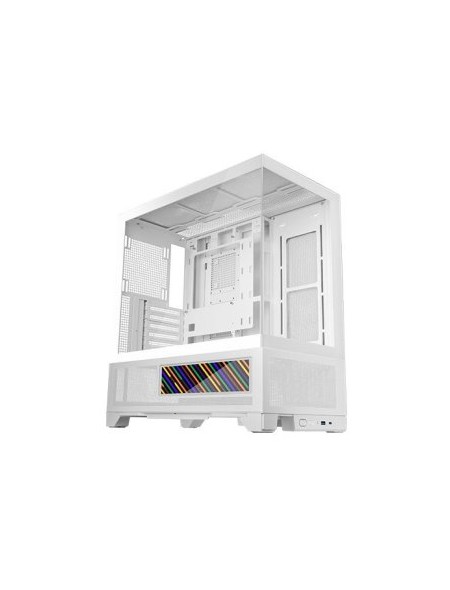 ÷ Caja atx semitorre mars gaming mclcdx blanco cristal templado continuo lcd gpu 425mm 3x2.5 o 3x3.5