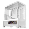 ÷ Caja atx semitorre mars gaming mclcdx blanco cristal templado continuo lcd gpu 425mm 3x2.5 o 3x3.5