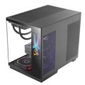 ÷ Caja atx cube mars gaming mcmirage negro cristal continuo lcd gpu 400mm 1x3.5 2x2.5 