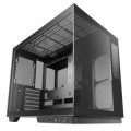 ÷ Caja atx cube mars gaming mcmirage negro cristal continuo lcd gpu 400mm 1x3.5 2x2.5 