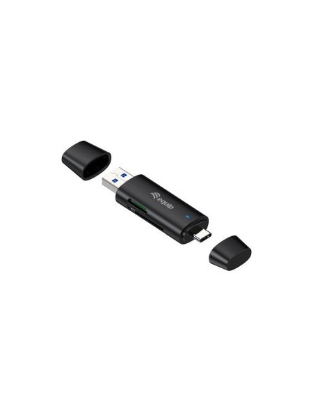 ÷ Card reader externo equip usb 3.2 doble conexion usb-a & usb-c sd tf