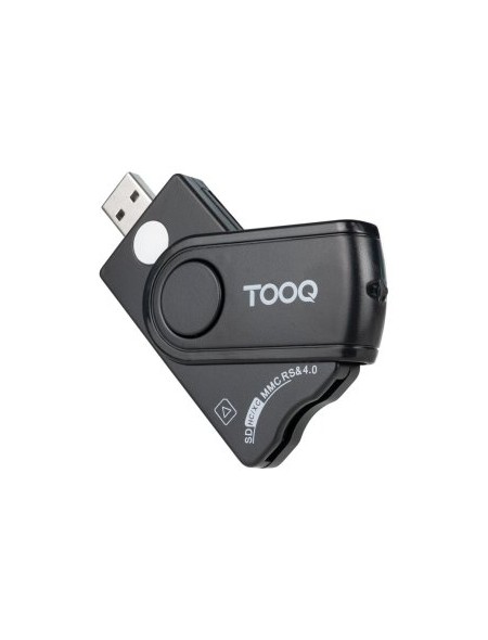 ÷ Lector externo de dnie tooq vision tqr-3012b usb-a 2.0 dnie 4.0  sim sd sf negro