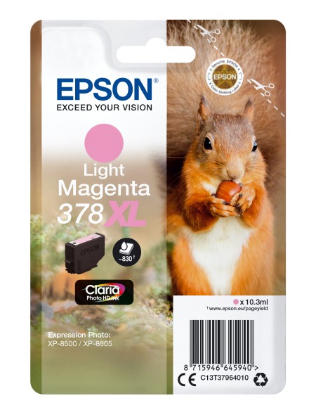÷ Tinta original epson t3796 xl magenta claro c13t37964010 10.3ml
