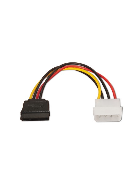 ÷ Aisens - cable sata alimentacion, molex 4pin/m-sata/h, 16cm