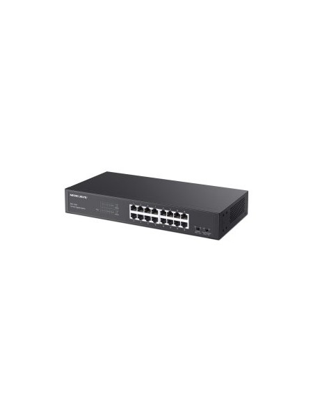 ÷ Switch no gestionable mercusys ms116gs 16p 16xrj45 1gbps carcasa metalica enrackable