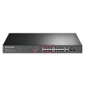 ÷ Switch no gestionable mercusys ms118cp 18p 16xrj45 100mbps poe+ 2x1gbps 2xsfp 1gbps enrackable