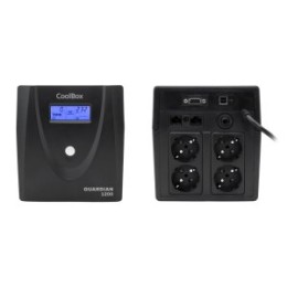 ÷ Sai coolbox guardian 3 1200va con lcd 720w 4xschuko color negro 