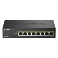 ÷ Switch no gestionable dlink dms-108p 8p multigigabit poe++ 2,5g carcasa metalica sobremesa no rack