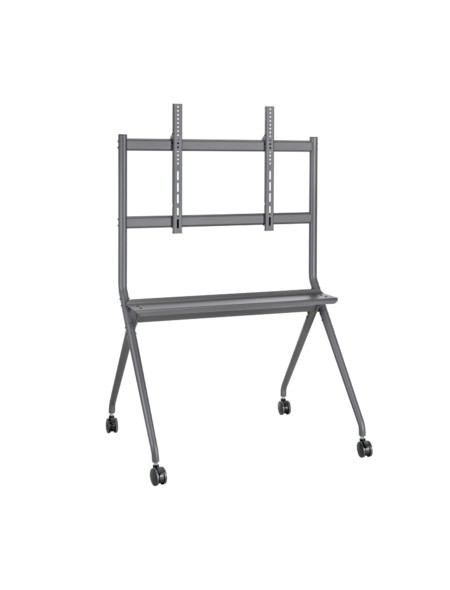 ÷ Aisens - soporte de suelo pro con rueda para pantalla interactiva/tv 120kg de 50-86, negro