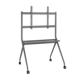 ÷ Aisens - soporte de suelo pro con rueda para pantalla interactiva/tv 120kg de 50-86, negro