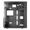 ÷ Caja atx semitorre tacens ferrox black frontal con dise?o de rejilla bahia externa 5.25