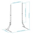 ÷ Soporte de mesa tooq db2375f-b para 1 pantalla de 23-75